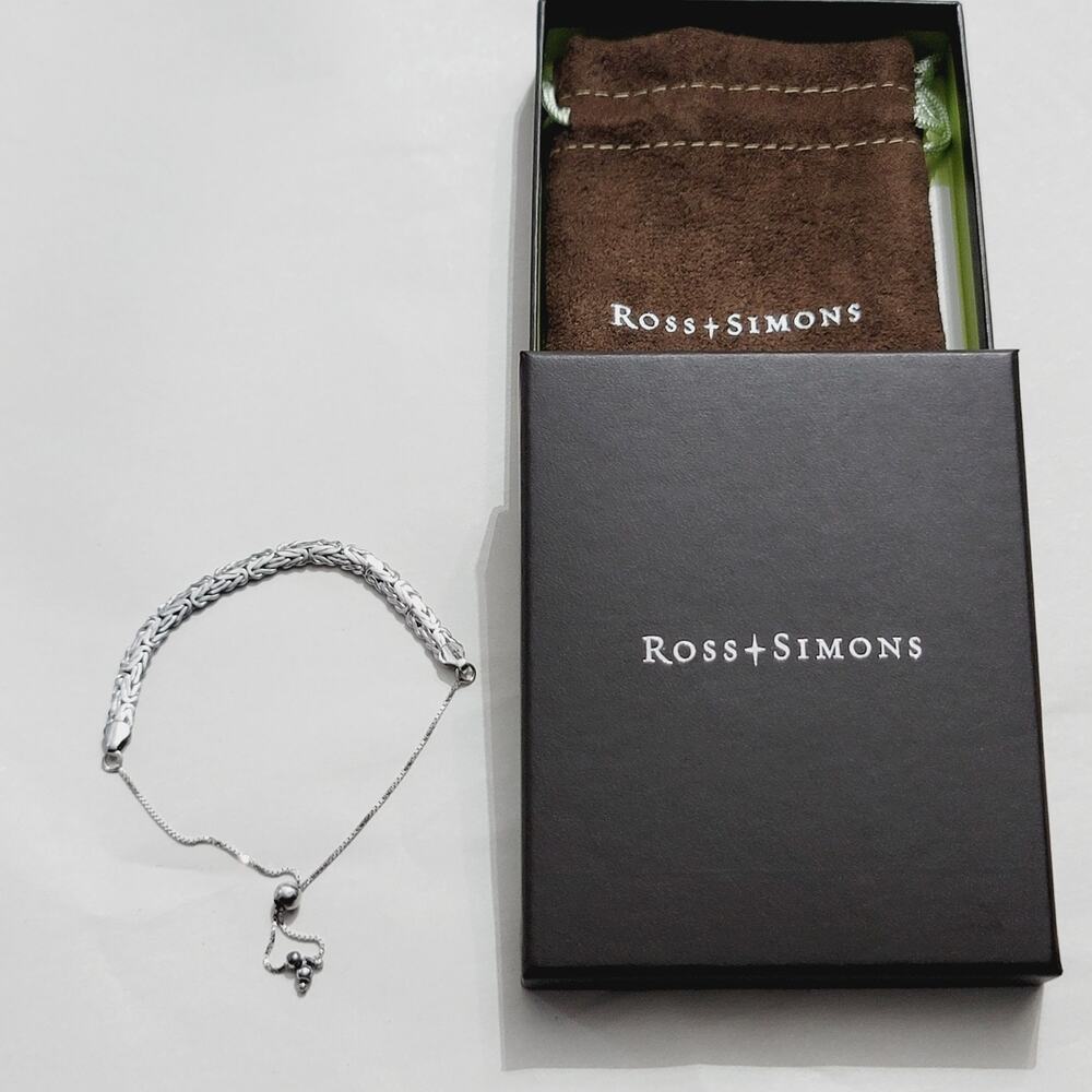 Ross Simons Sterling Silver Byzantine Bolo Bracelet